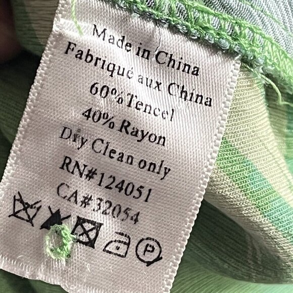 The Odells Kelly Green Peasant Blouse Print Popover Top Sz XS - Picture 5 of 5